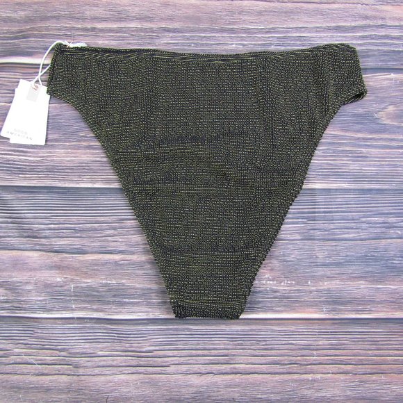 Good American NEW 2XL/3XL Black Metallic Always Fits Cheeky Swimsuit Bottom 5/6 - Picture 8 of 8